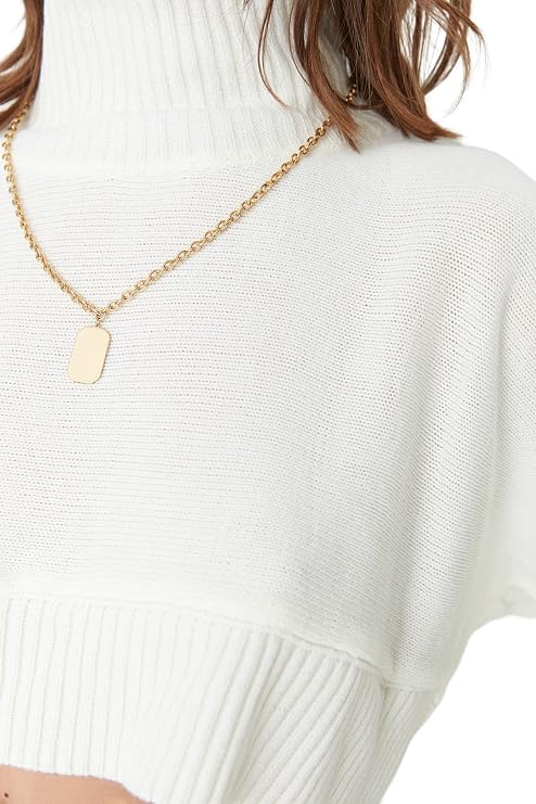 Trendyol Women's Regular Fit Basic Standing Collar Knitwear Sweater Sweatshirt (Pack of 1)