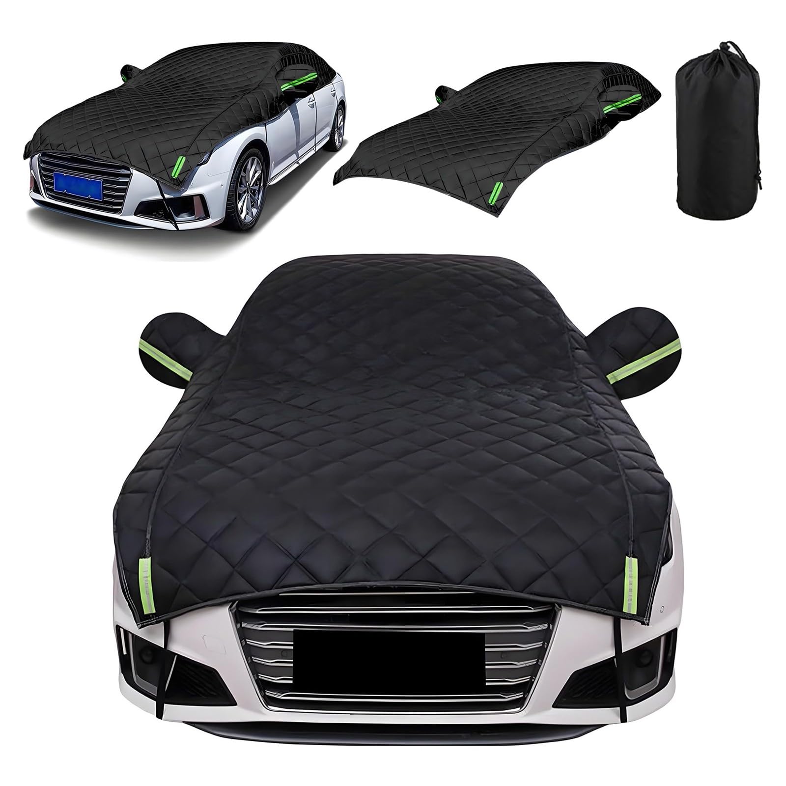 Auto Halbgarage Hagelschutzplane für Citroen C3 Aircross 2017-2023, Autoabdeckung Winter Outdoor Wasserdicht Regendicht Schneedicht Plane Abdeckung