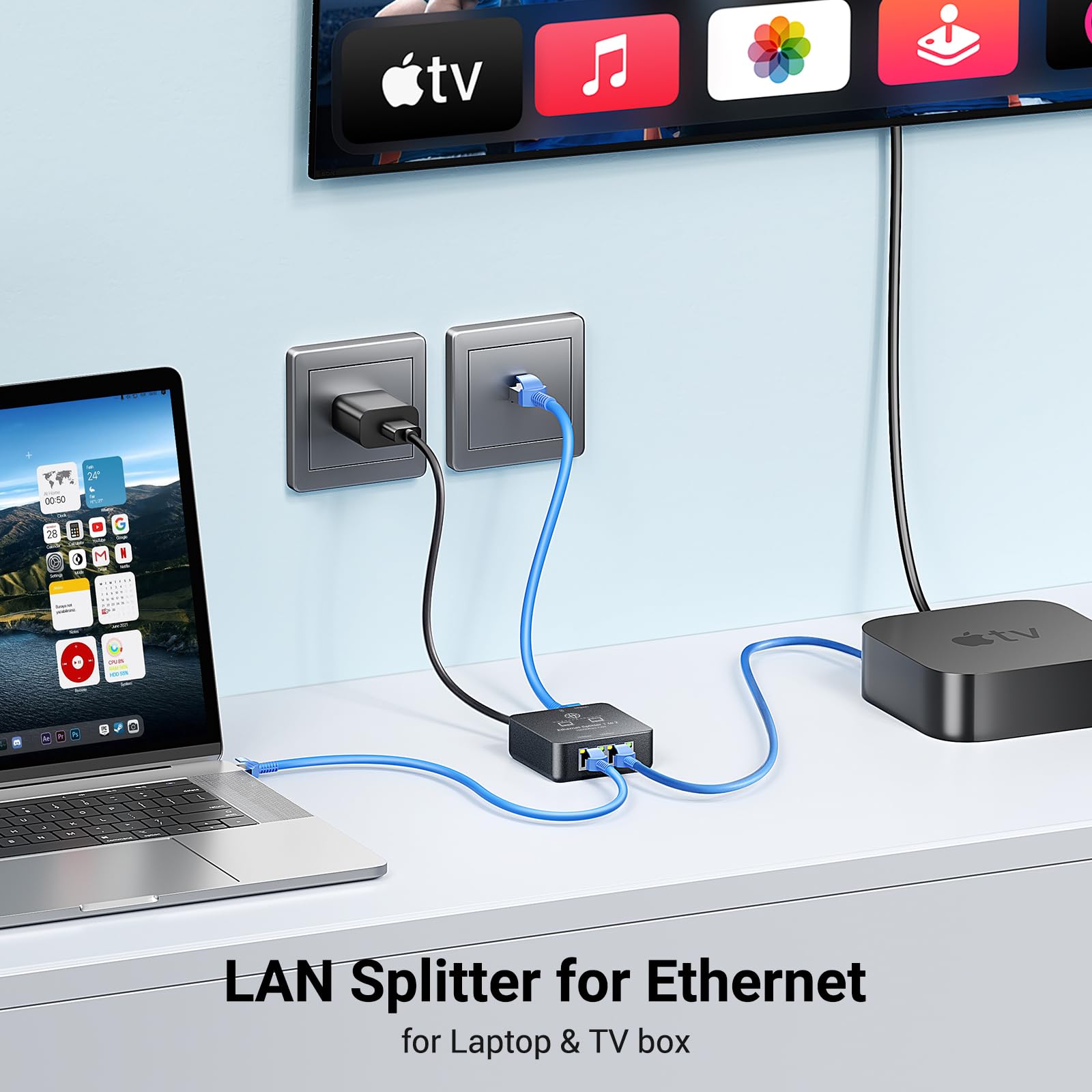 Amazon.co.jp: KiWiBiRD LAN 分配器 1入力2出力 LAN ハブ RJ45