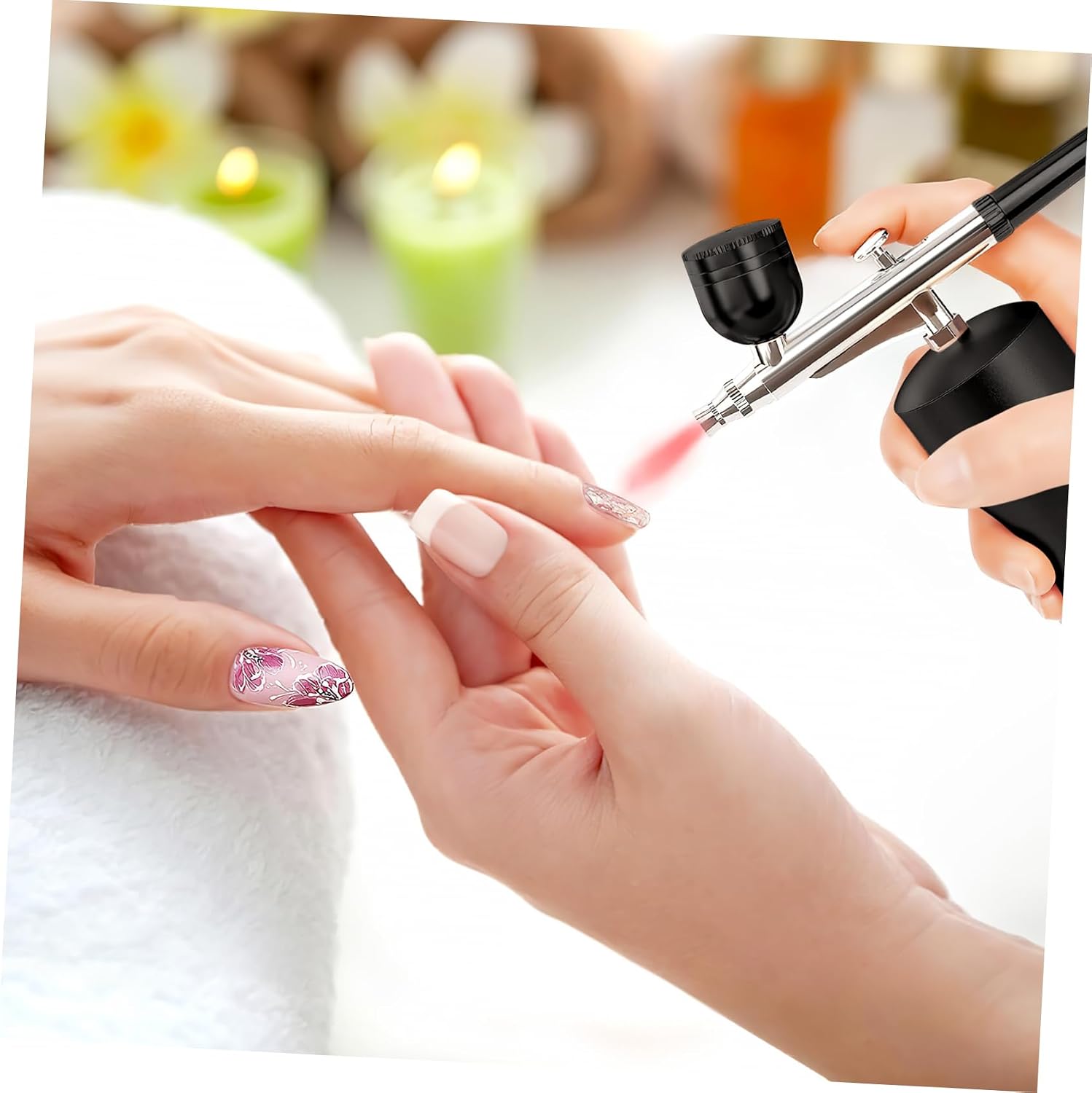 Cordless Airbrush Kit 900ma Aluminum Alloy for Makeup Nail Art