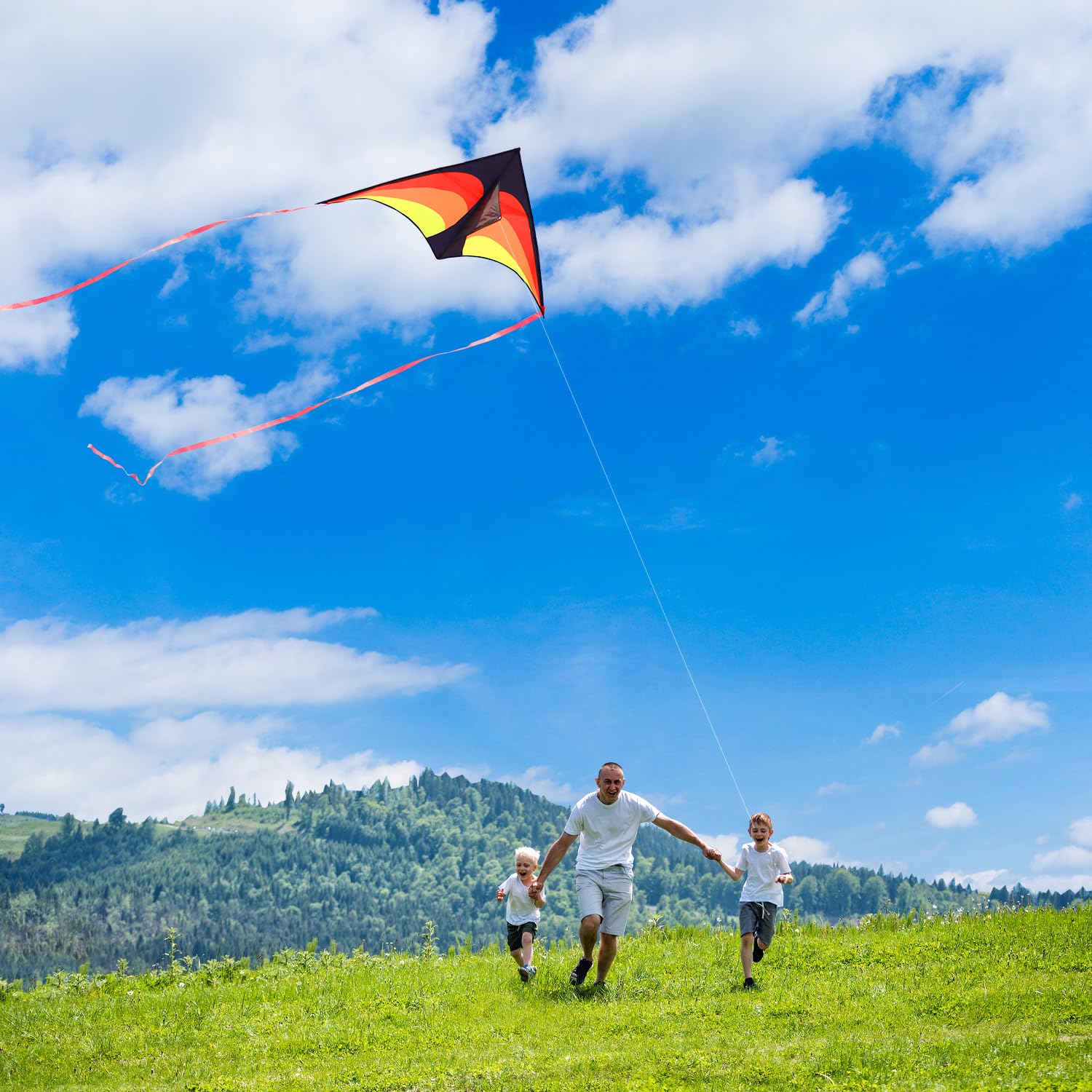Trwałe latawce plażowe Delta Butterfly Octopus dla dorosłych i dzieci, łatwe latawce dla dzieci w wieku 8-12 lat, kolorowy aerodynamiczny design, lekkie i nieplączące się do aktywności na
