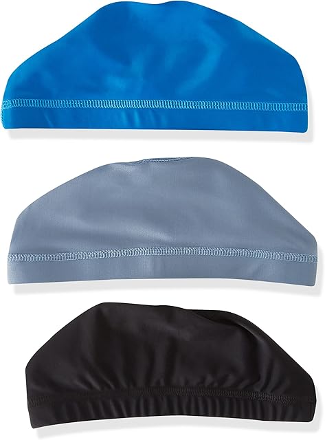 SATINIOR Sweat Wicking Helmet Liner, Skull Cap, Run Hat, Cooling Cap, Helmet Hard Hat Liner for Men and Women (Assorted Color A, 3 Pieces)