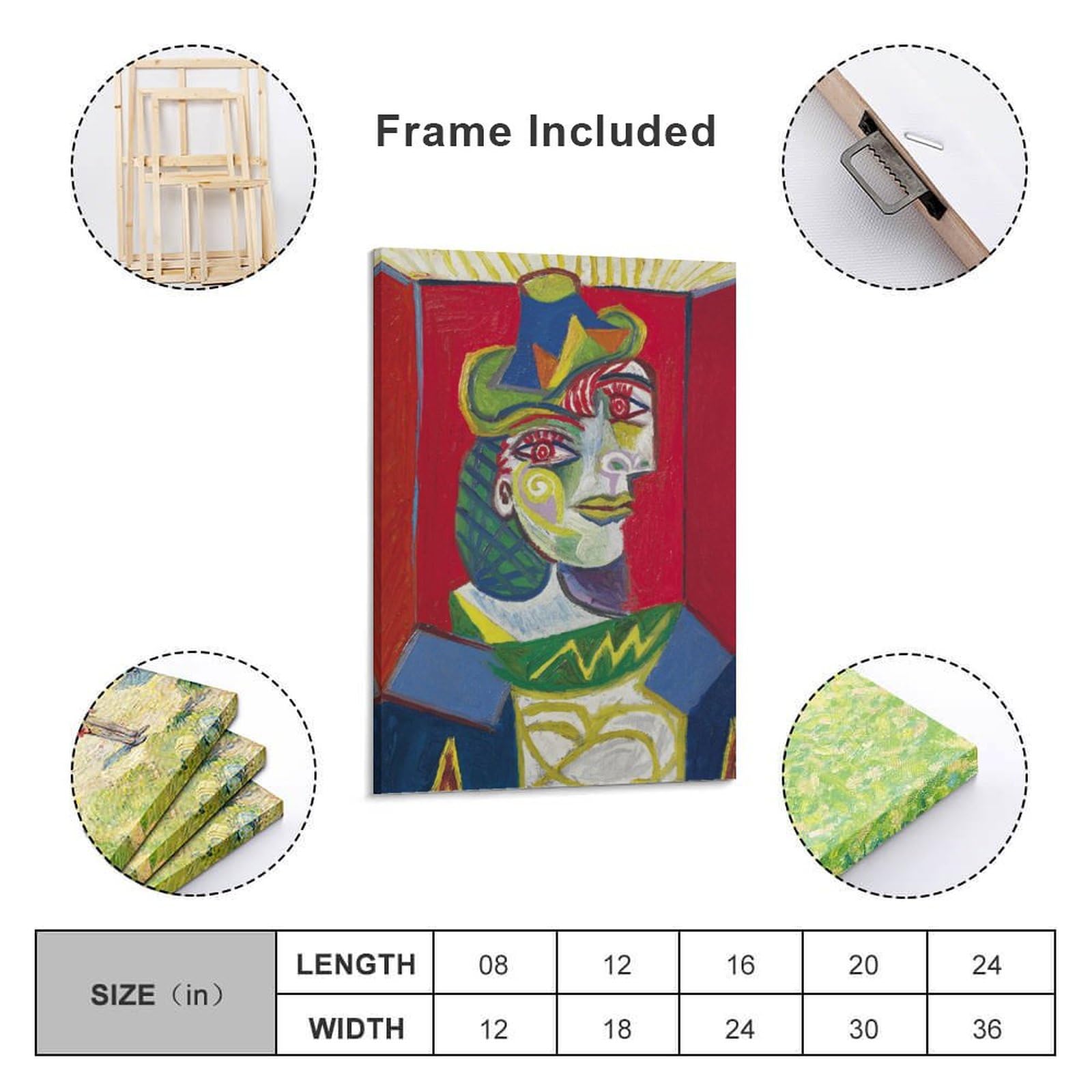 Amazon.com: Pablo Picasso Prints，'Bust of Woman (Dora Maar)' by