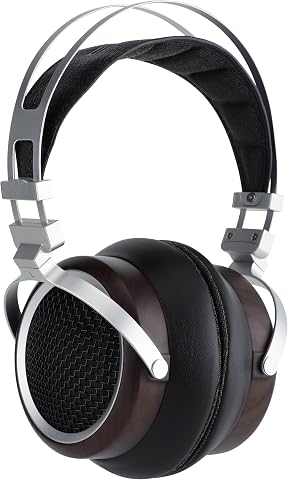 SIVGA Audio Luan Black Kulak Üstü Açık Tasarımlı Ahşap Gövdeli Hi-Fi Dinamik Sürücülü Kulaklık