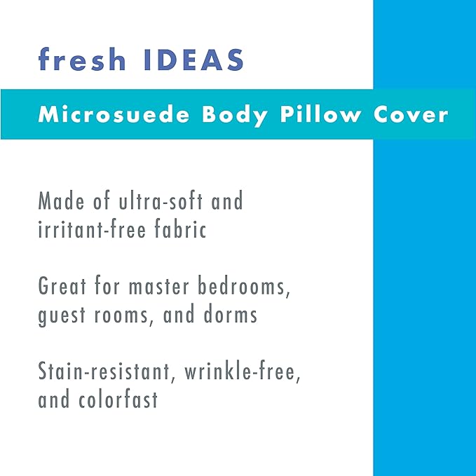 Set 2 Fundas Almohada Corporal Poliéster 137 x 51 cm Cierre Cremallera miniatura 3