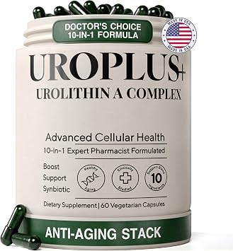 10-in-1 UROLITHIN A 1250mg Liposomal Longevity Complex | w. NAD+, Nicotinamide Riboside & Resveratrol | Mitochondrial Support Promotes Cellular Energy, Anti-Aging & Muscle Recovery
