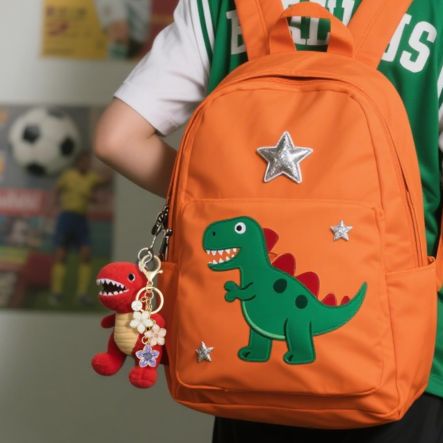 Cute Fashion Keychain Initial Letter Keys Charm Gifts for Women with Key Ring Purse Charms for Handbags - Image 5