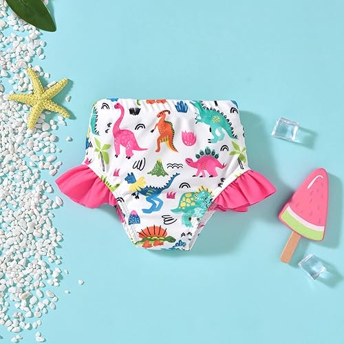 Miniatura 5 de Aalizzwell Traje de baño para niñas pequeñas con sombrero