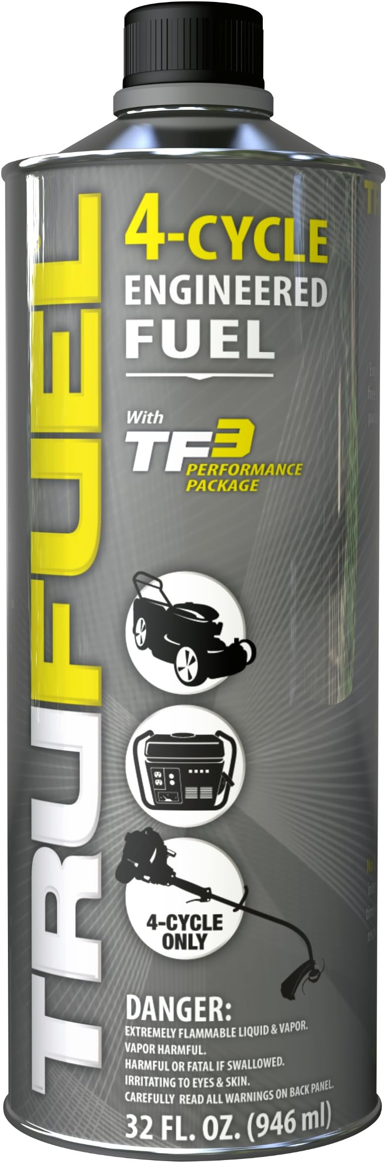 TruFuel 4-Cycle Ethanol-Free Fuel for Outdoor Power Equipment - 32 oz. (Case of 6), Grey (6527238-6PK)