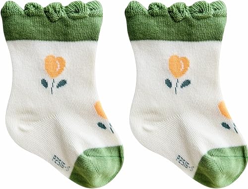Miniatura 3 de Toptim - Calcetines para recién nacidos y niñas bebés, con lazo para infantes y niños pequeños