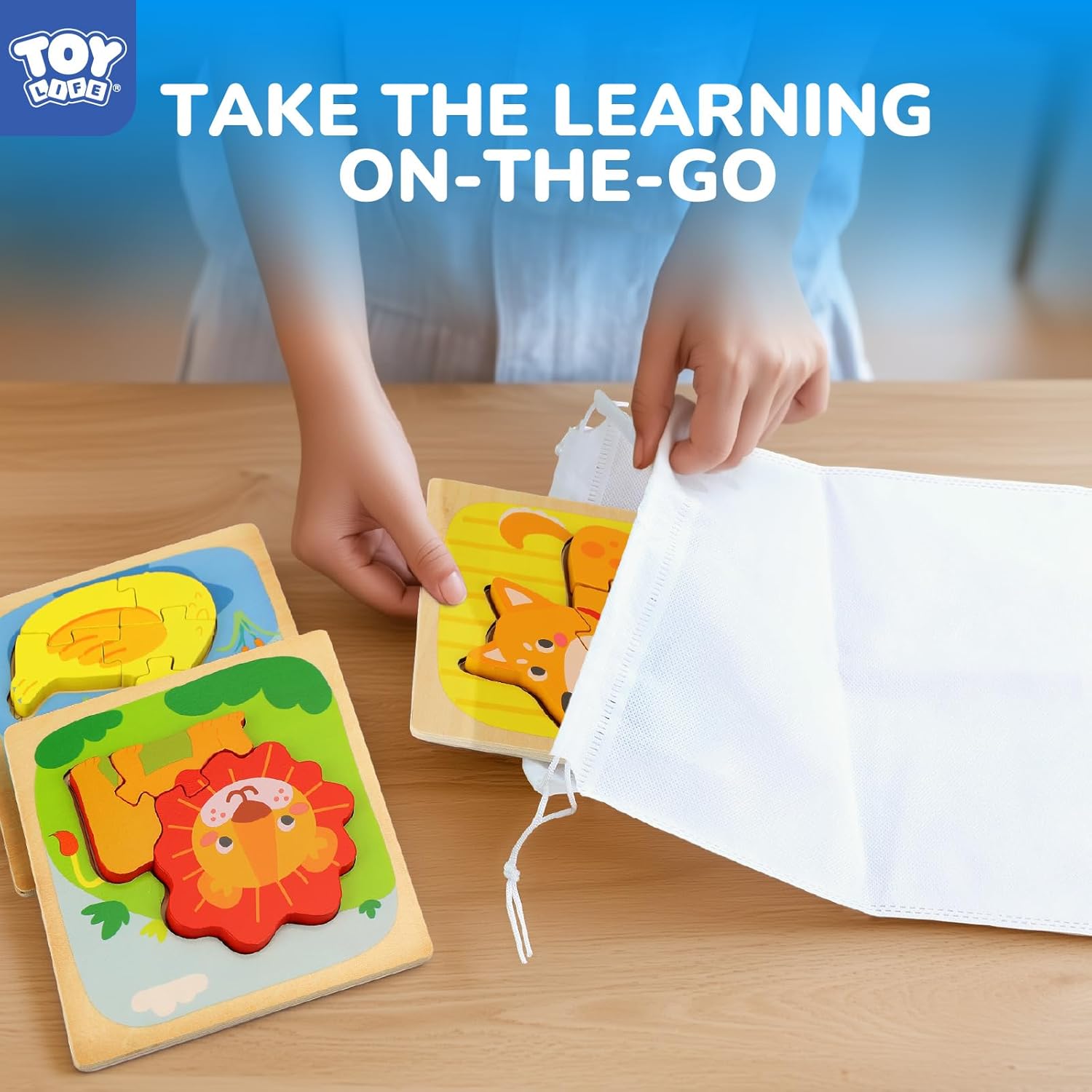 TOY Life Wooden Puzzles for Toddlers 2-4 image 6