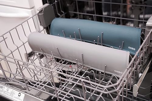 Miniatura 7 de OHMO - Cat Food Mat, Silicone Pet Feeding Mat for Floor Non-Skid Waterproof Dog Water Bowl Tray, Easy to Clean Pet Placemat (Erythrinus, 18 * 9.8'')