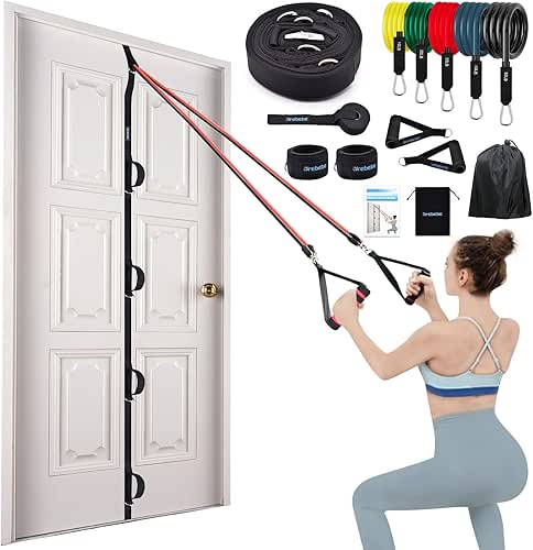 Brebebe Door Anchor Strap for Resistance Bands Exercises, Multi Point