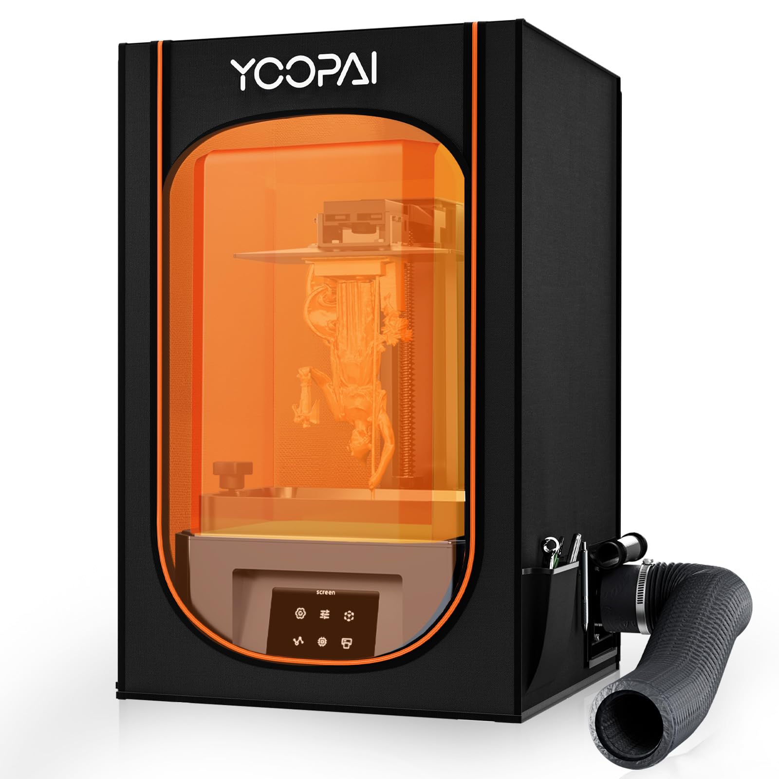 YOOPAI Custodia Stampante 3d Resina con Ventilazione, Copertura Multifunzionale Stampante 3D Eliminare Odori Isolare Rumore Antipolvere per Creality Anycubic Elegoo Serie LCD SLA DLP Stampante 3D