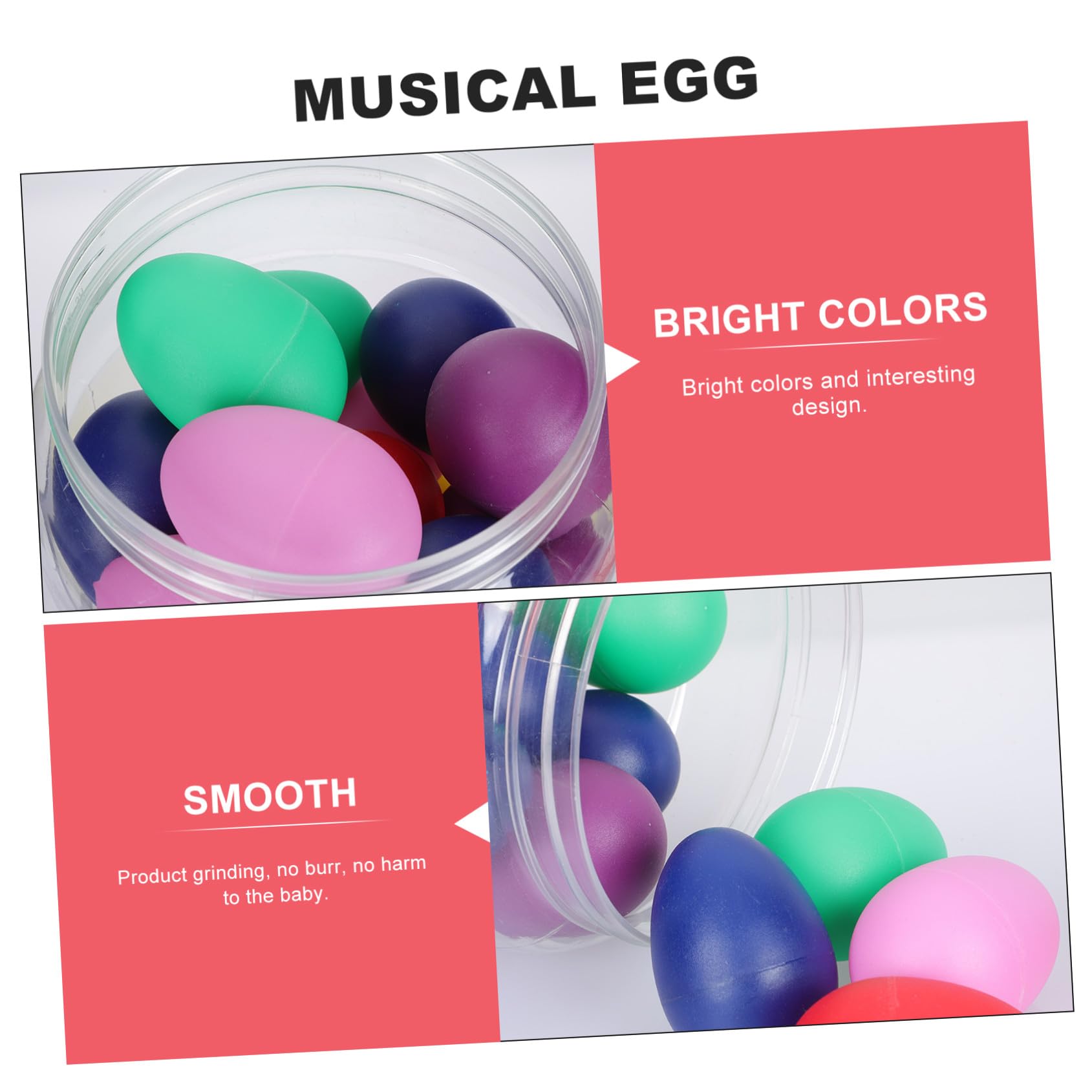 Maraca Egg 20 Pezzi in Plastico , Strumento a Percussione
