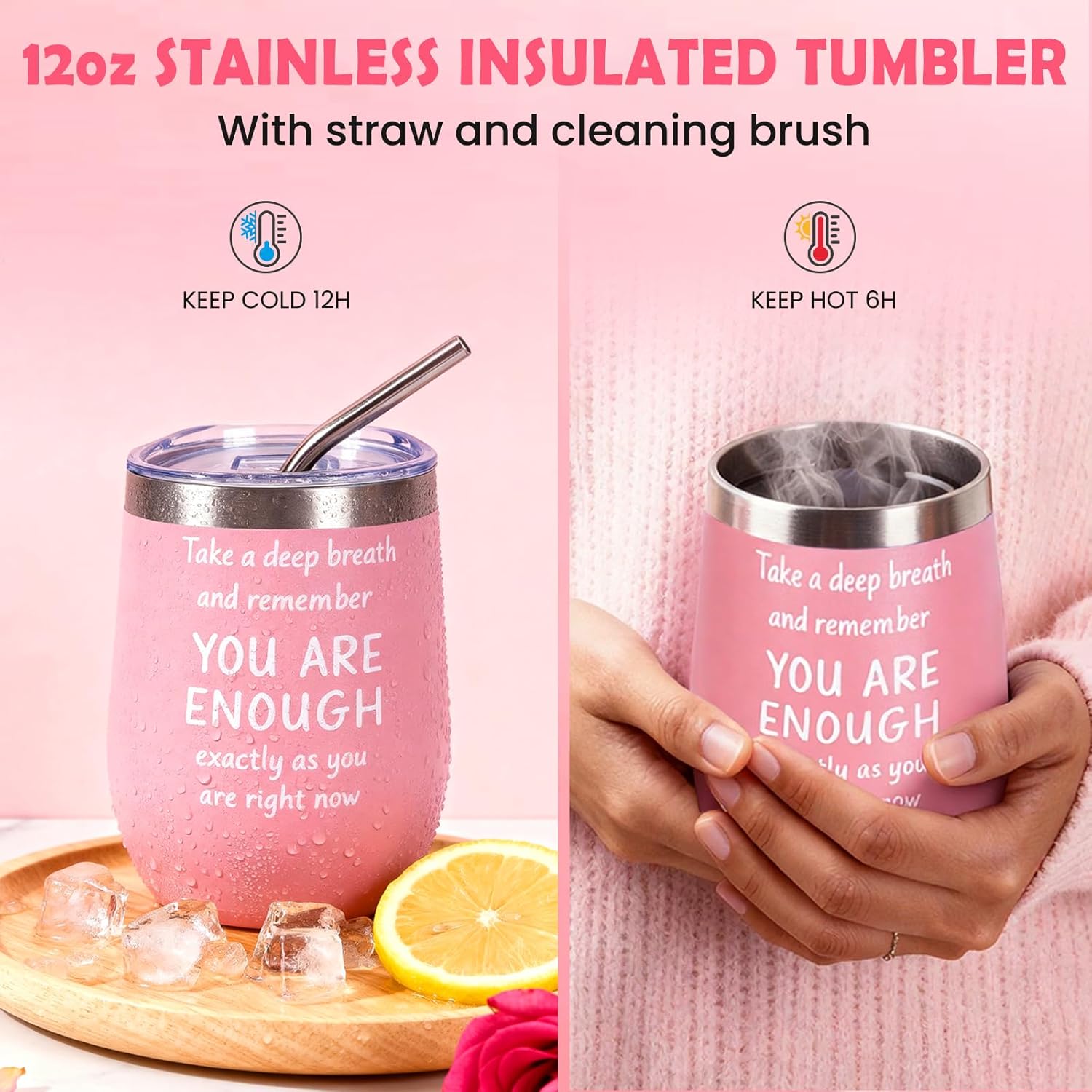 Gifts for Women, Cozy Self Care Gift Set for Her with Blanket, 12oz Insulated Mug & Socks, Thoughtful Birthday Gift for Mom, Wife, Girlfriend or Best Friend - Image 3