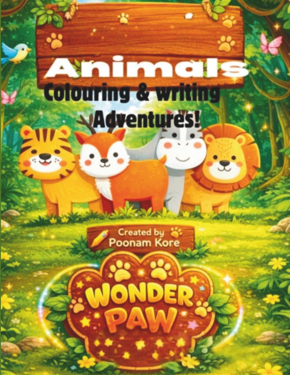 Animals Colouring & Writing Adventures