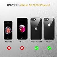 Vista 7 de Miracase Funda para iPhone SE de 3ª/2ª generación 2022 2020 de cuerpo completo con protector de pantalla de vidrio integrado, resistente protección