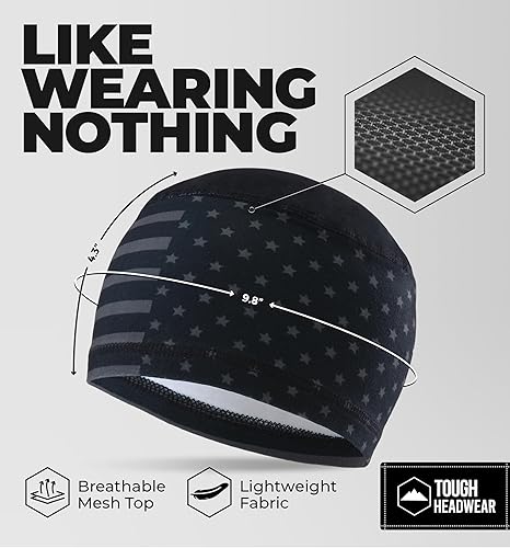 Vista 59 de Forro de casco de refrigeración para hombre, gorra de cráneo de ciclismo, forro de casco de motocicleta Negro