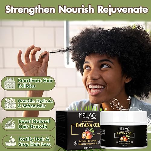 Miniatura 2 de Lktvys Aceite para el cabello real de Batana para el crecimiento, 100% puro y orgánico, aceite de batana crudo, sin refinar, calidad premium con una