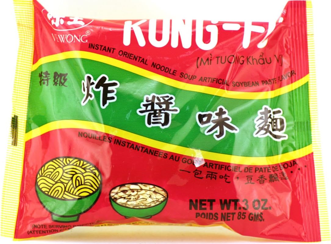 Kung-Fu Instant Oriental Noodle Soup (Soybean Flavor) 3oz (Pack of 20)