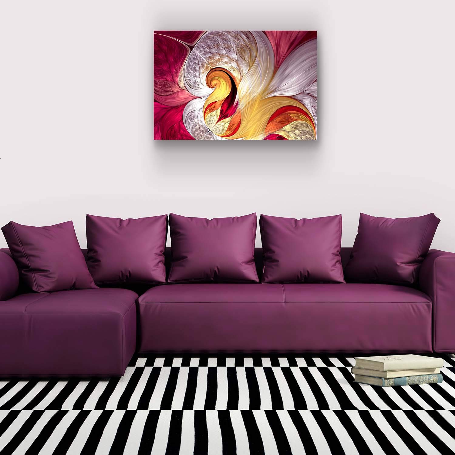 Startonight Glass Wall Art Colorful Square Decor Acrylic Glass