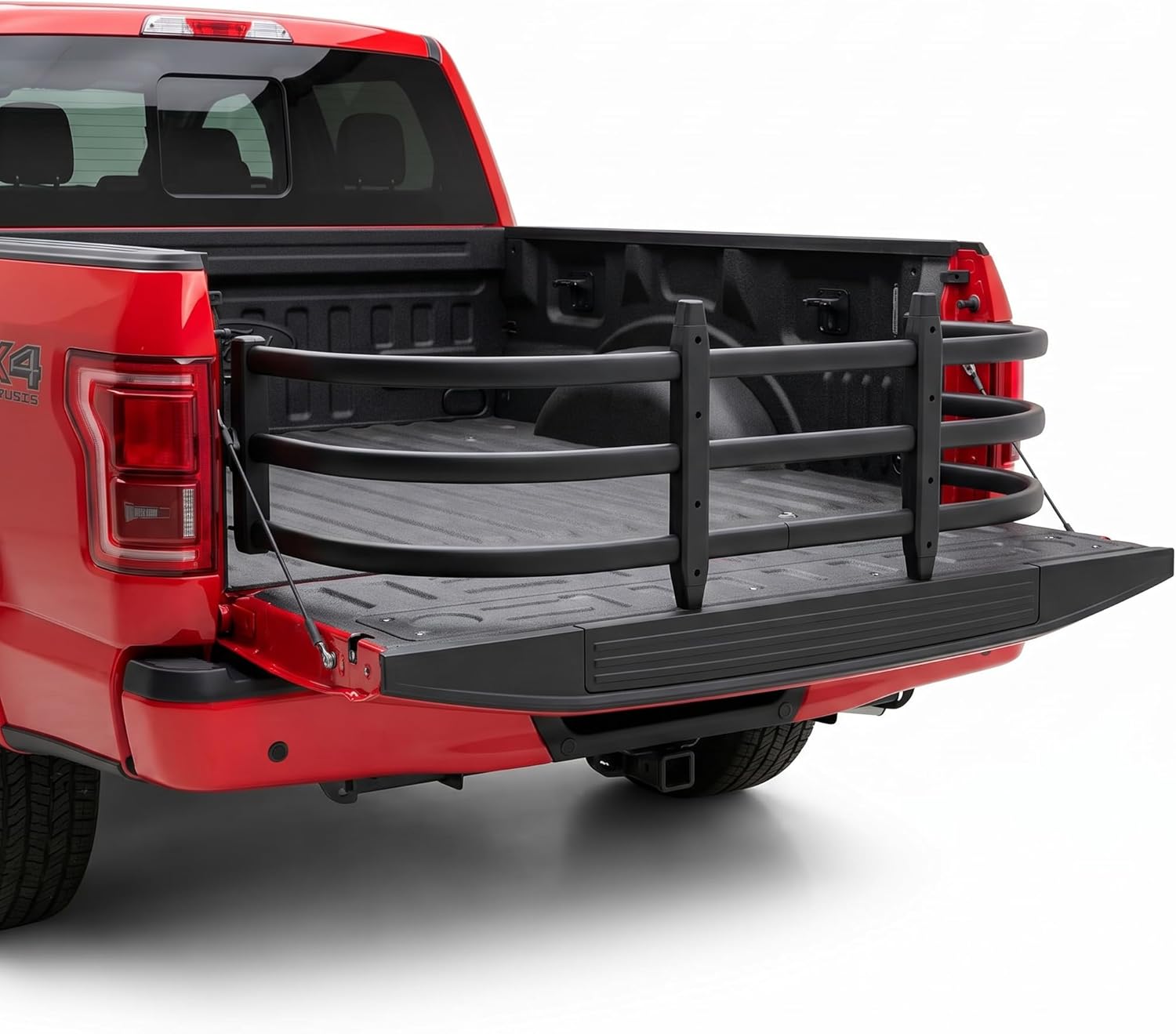 Ajustable Retractable Truck Bed Extender, Aluminum, Tailgate Extension, Drilling Needed, Fits for Toyota Tacoma, Nissan Frontier, Chevy Colorado, GMC Canyon, Ranger, Gladiator, Ridgeline (51"-60")