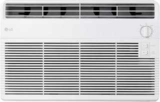 LG 5,000 BTU Window Air Conditioner, Cools 150 Sq.Ft. (10' x 15' Room Size), Quiet Operation, 2 Cooling & Fan Speeds, 2-Way Air Deflection, Washable Filter, 115V