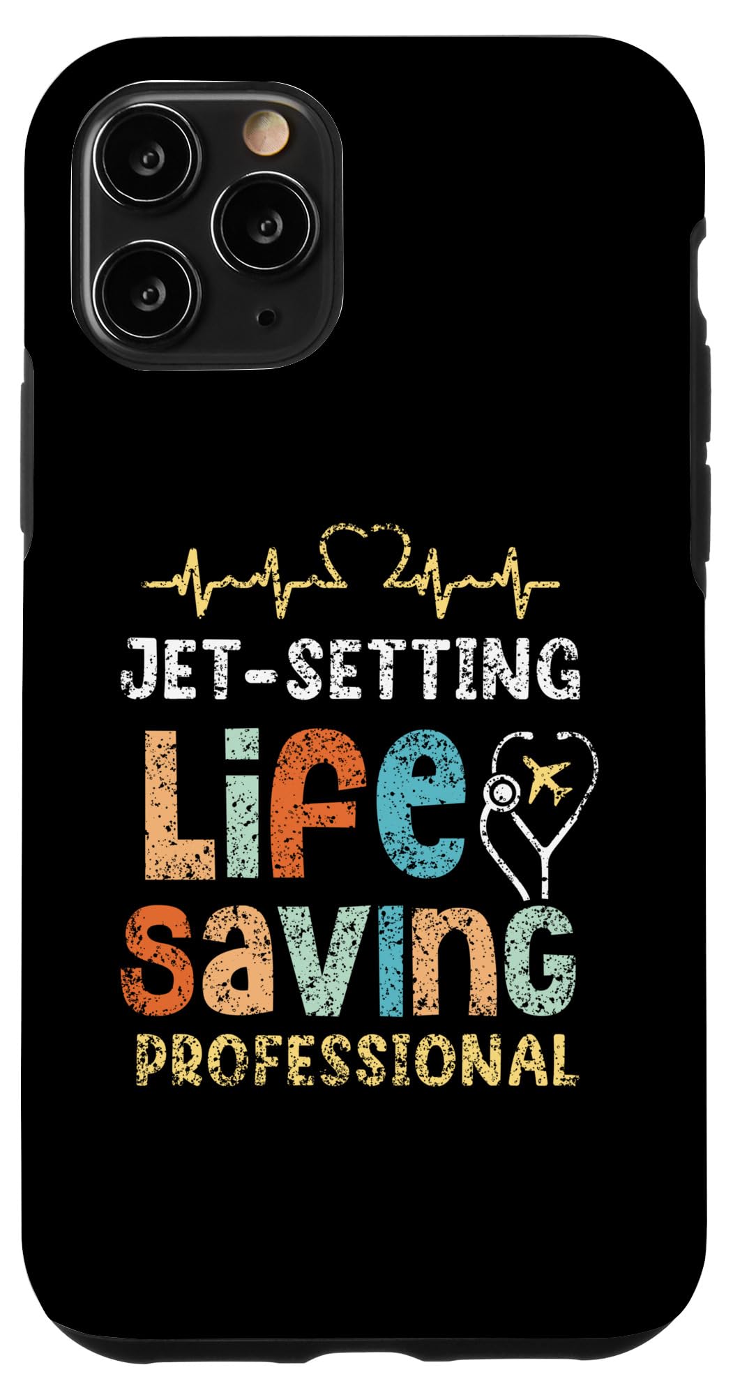 iPhone 11 Pro Jet-Setting Life-Saving Professional Nursing Travel Nurse Case