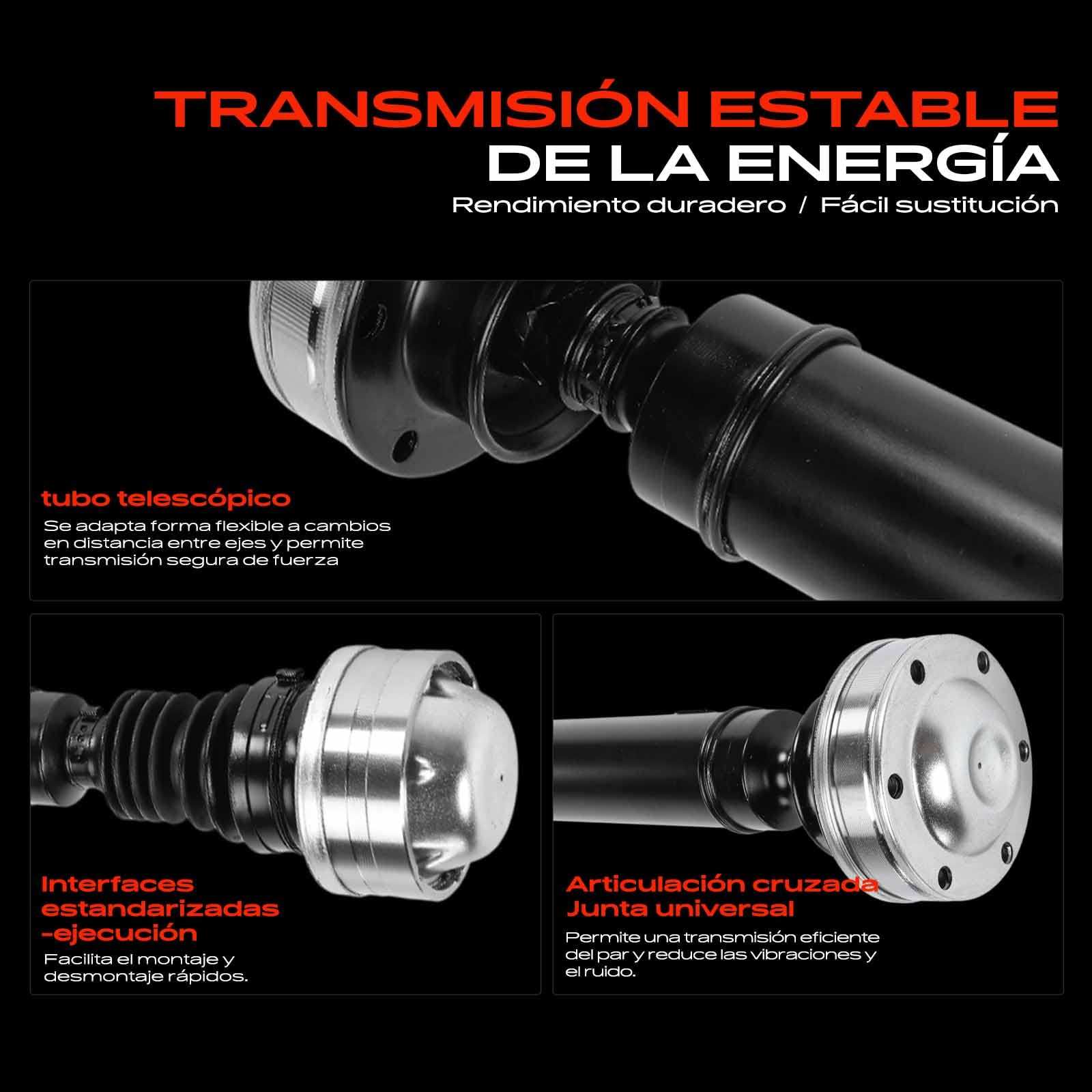 Frankberg Eje cardán eje delantero 52853417AD | Compatible con: Grand Cherokee III WH WK, Gran Cherokee III WH, Comandante XH XK