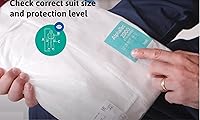 Vista 8 de Trajes de materiales peligrosos con capucha, desechables, resistentes a los productos químicos, elásticos, Ansell Alphatec 682000 unisex