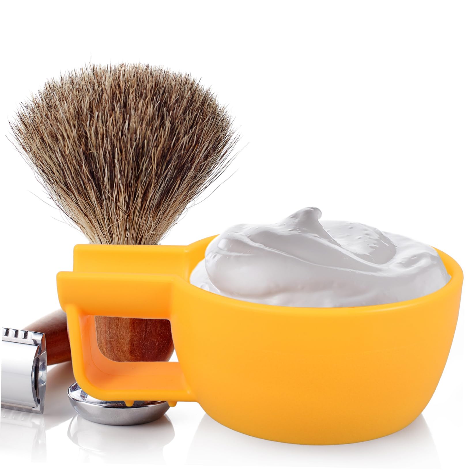 FRCOLOR 4 Piezas De Crema De Afeitar Cuenco Para Enjabonar Jabón Cuenco De Afeitar De Natural De Crema De De Plástico Decorativo