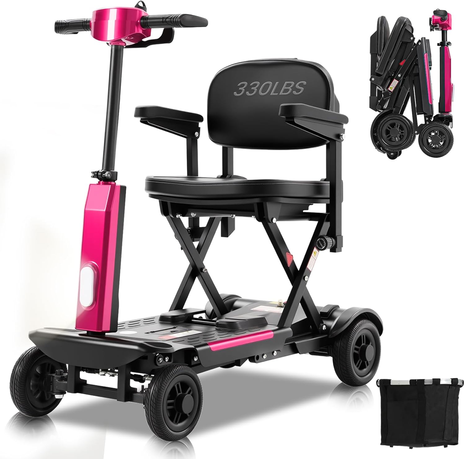 MobiCyc 20/30 Miles Range 4 Wheel Mobility Scooter for Seniors