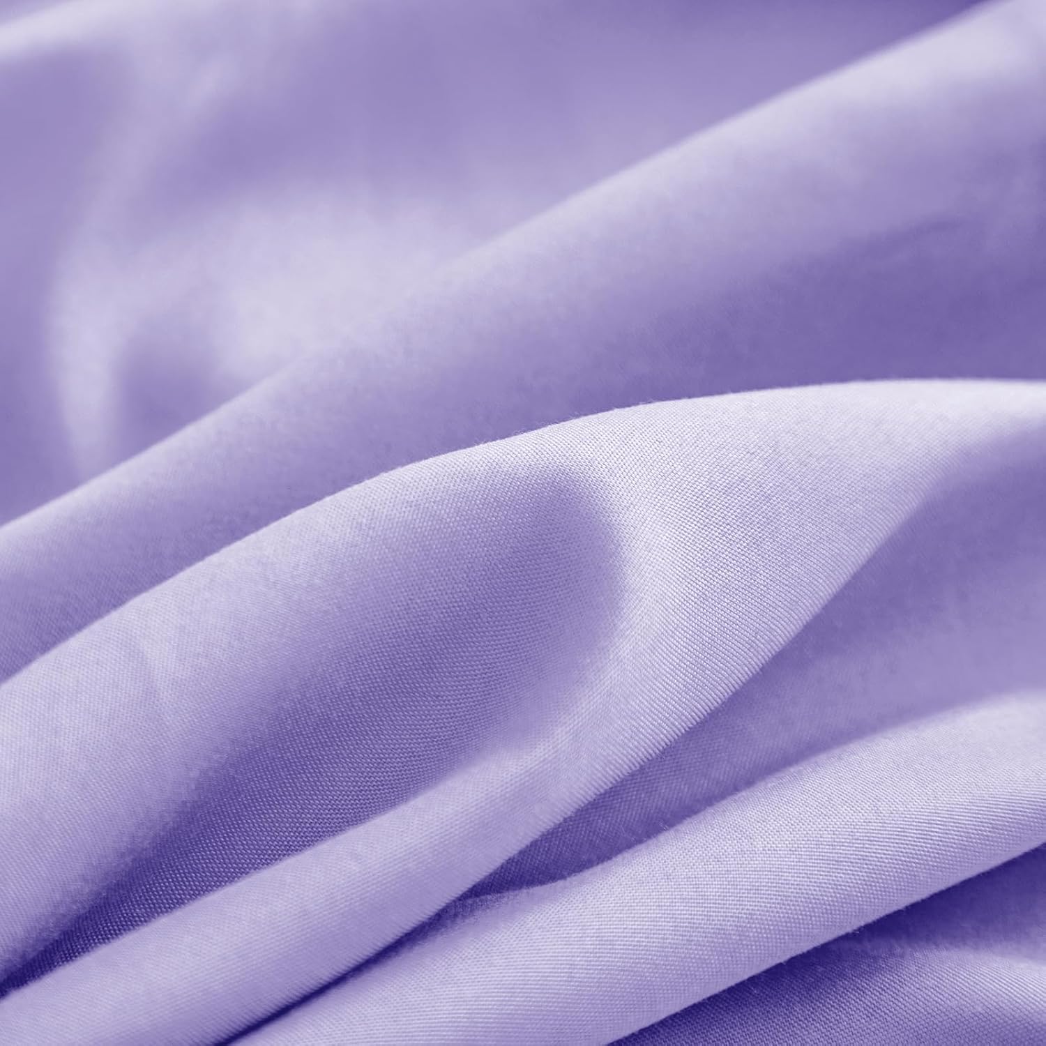 4 Pieces Purple Toddler Bedding Set with Ruffle Fringe, Solid Color Toddler Bed Set - 1 Toddler Comforter + 1 Fitted Sheet +1 Flat Sheet +1 Pillowcase for Baby Boys and Girls