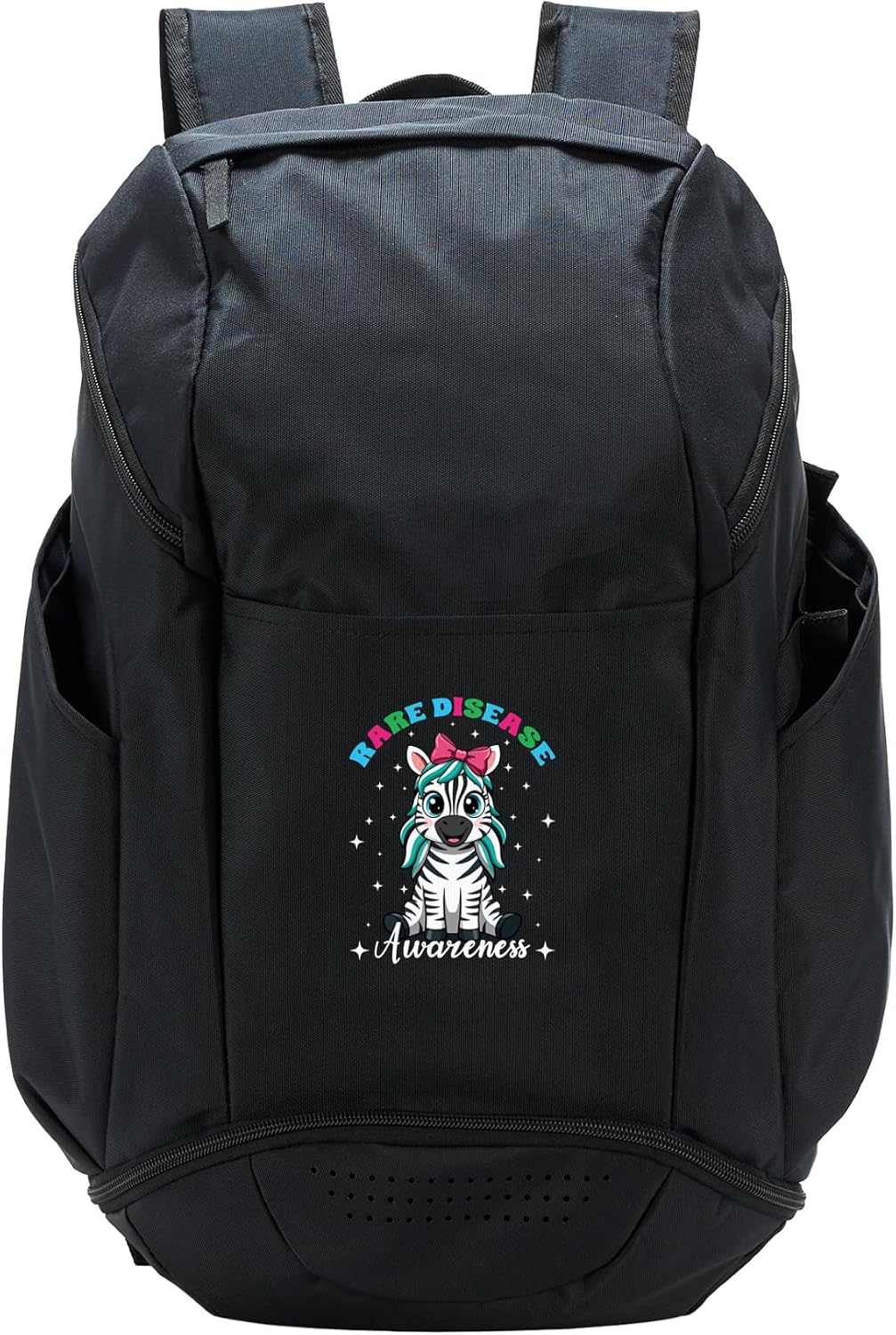 Rare Disease Awareness Cute Zebra Rare Disease Day Sport Backpack