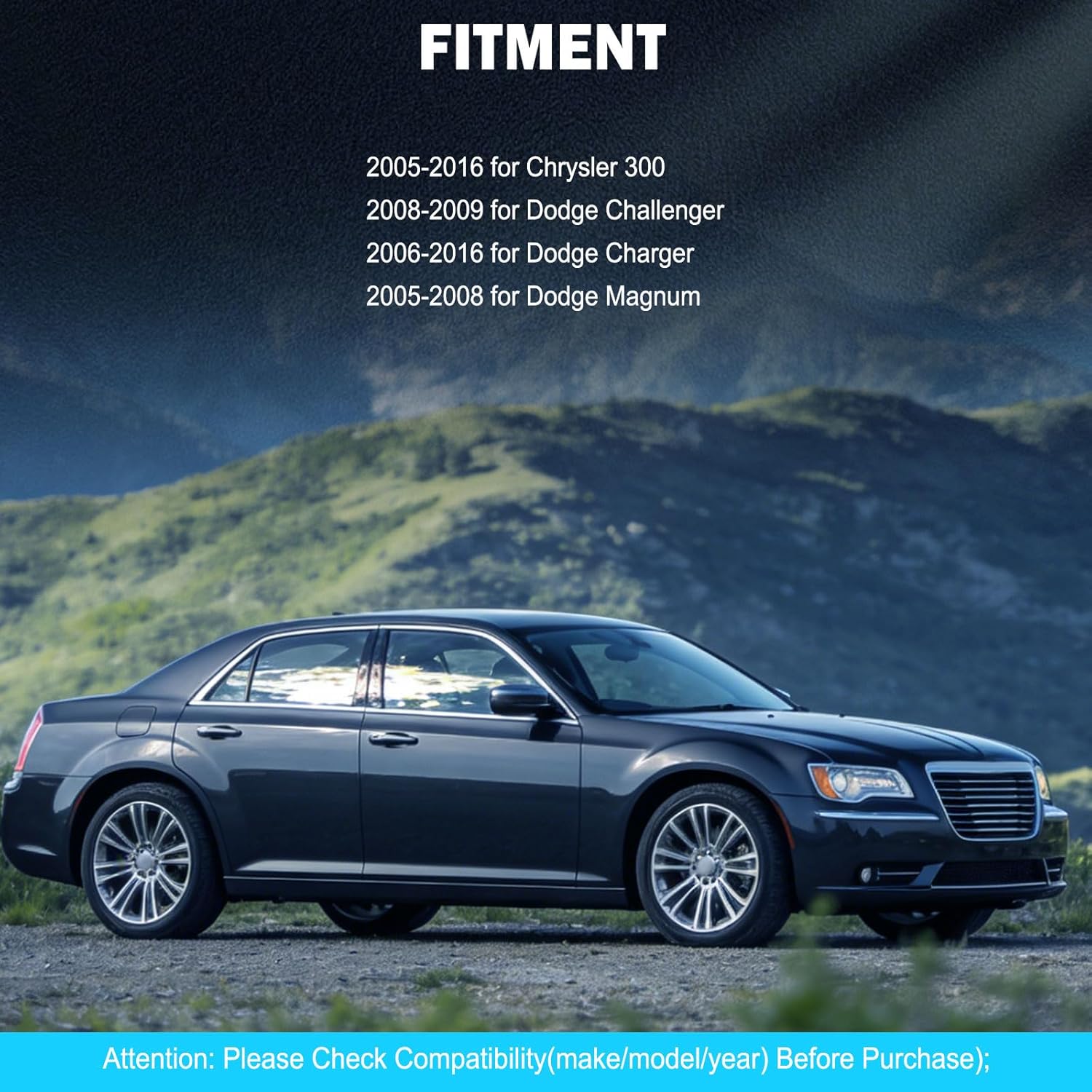 10PC Rear Upper & Lower Rearward Control Arm Upper Forward Control Arm Sway Bar End Link Suspension Kit Compatible with 2005-2016 for Chrysler 300 2006-2016 for Dodge Charger