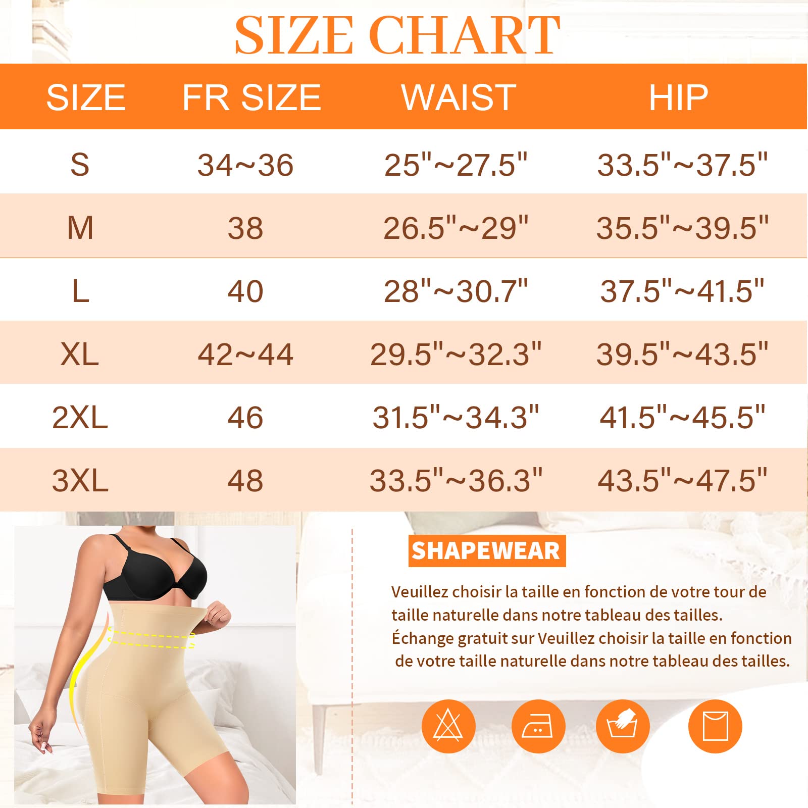 Culotte Gainante Femme Ventre Plat Invisible Short Gainant Taille Haute Gaine Amincissante Culotte Sculptante Pantalon Gainant Panty Gainant Anti Frottement Cuisse Dentelle Shorts sans Couture