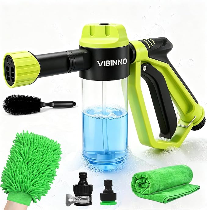 VIBINNO Foam Car Wash Kit: Adjustable Spray for All Your Cleaning Needs