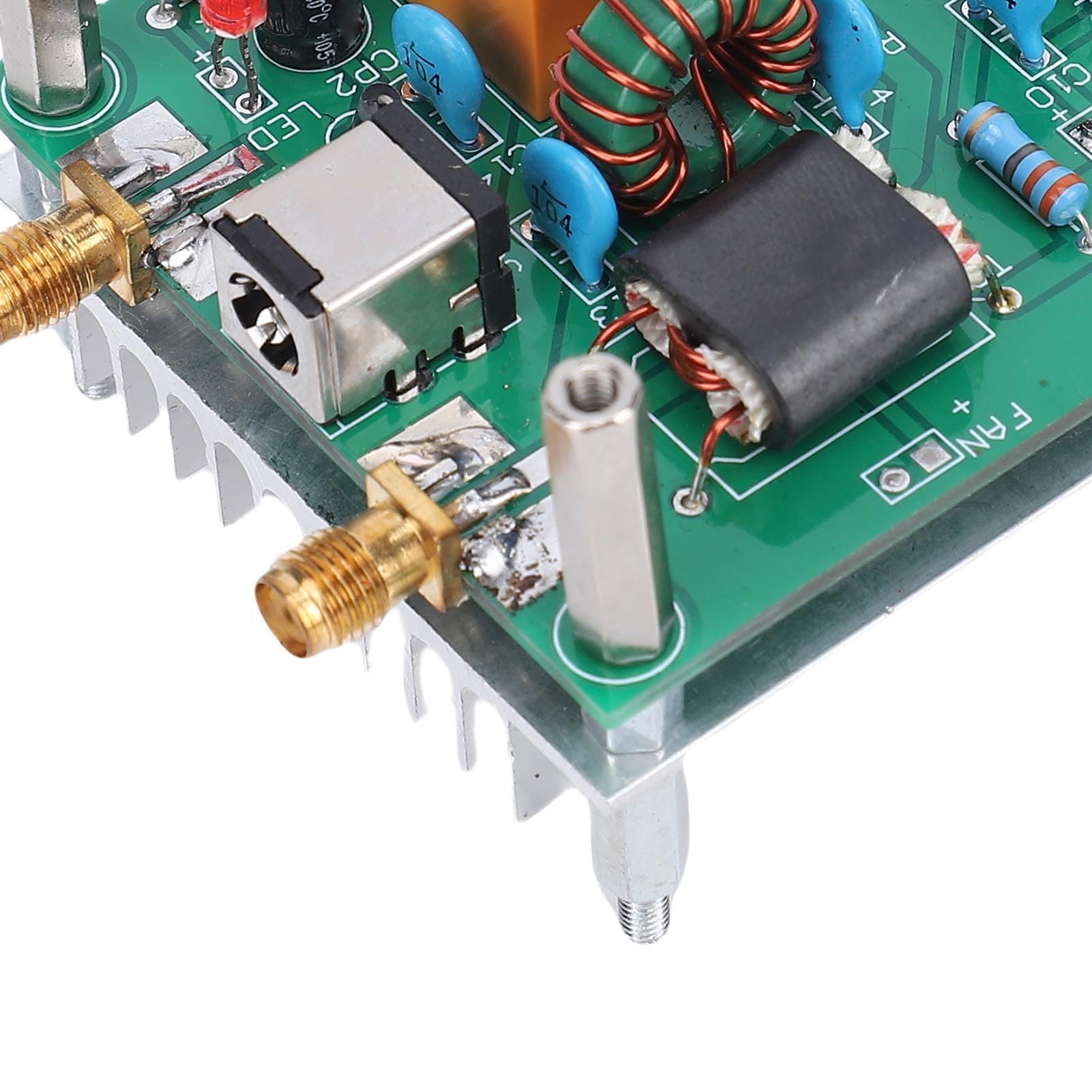 Tonysa 30W HF Lineare Verstärkerplatine 3-28 MHz, HF -Leistungsverstärker für HAM -Radio -QRP -Transceiver, mit Kühlkörper für Kurzwellenkommunikation