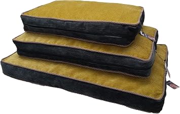 Visco Dolgulu Çift Taraflı Ve Fermuarlı Yıkanabilir Köpek Yatağı-XL(70x100x10cm)(Fcurduroy)
