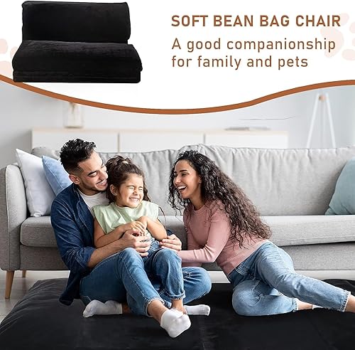 Miniatura 8 de MAXYOYO Sofá cama plegable para adultos, sofá cama extra grueso y largo con funda lavable de piel sintética, sofá cama individual para dormitorio,