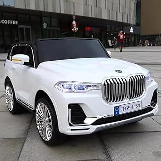 سيارة كهربائية بي ام دبليو 4 عجلات للأطفال 12 فولت (أبيض)