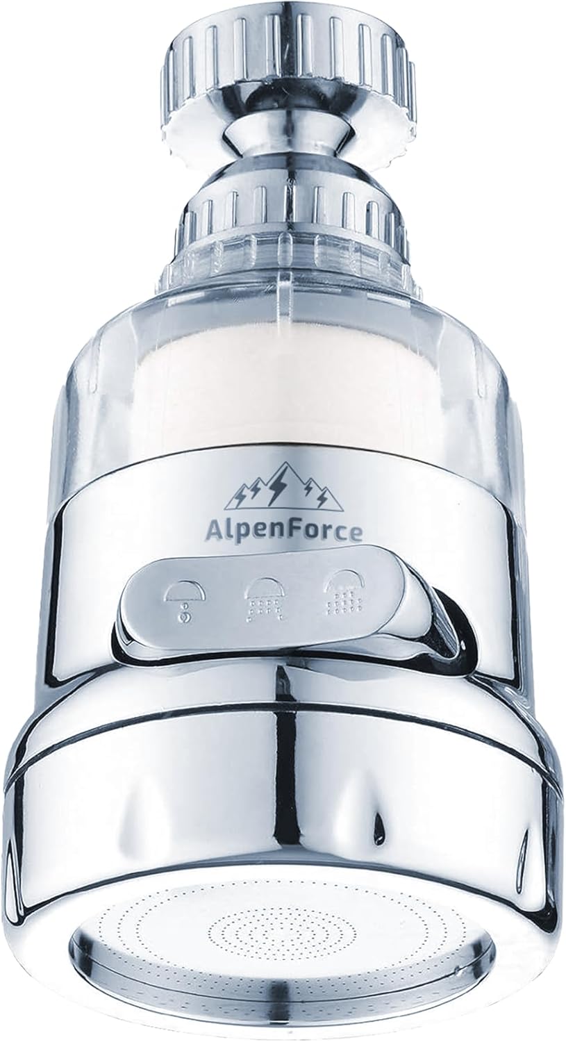 AlpenForce Faucet Head for Kitchen Sink 3 Function Kitchen Faucet