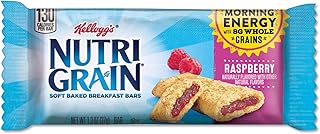 Kellogg's Nutri-Grain Bars, Raspberry, 1.3 Oz, Box of 16