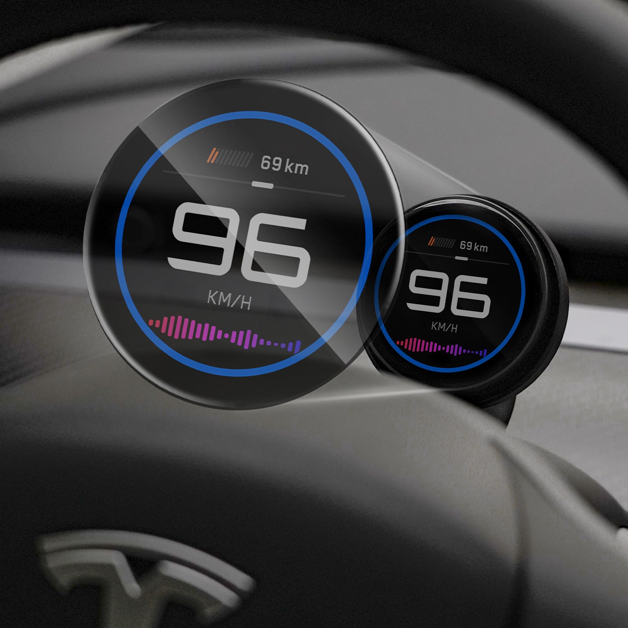 Photo 1 of TITA HUD Pro Head Up Display for Tesla Model 3/Y 2022-2026 (Highland/Juniper), Real-Time Speed & Driving Data, 1.8" LCD Screen, Magnetic Charging Mount, Customizable UI, OTA Updates