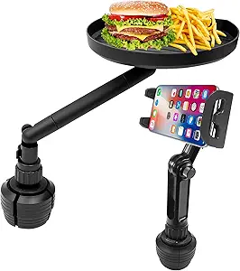 Macally Cup Holder Food Tray and a Heavy Duty Tablet Holder, Made for You