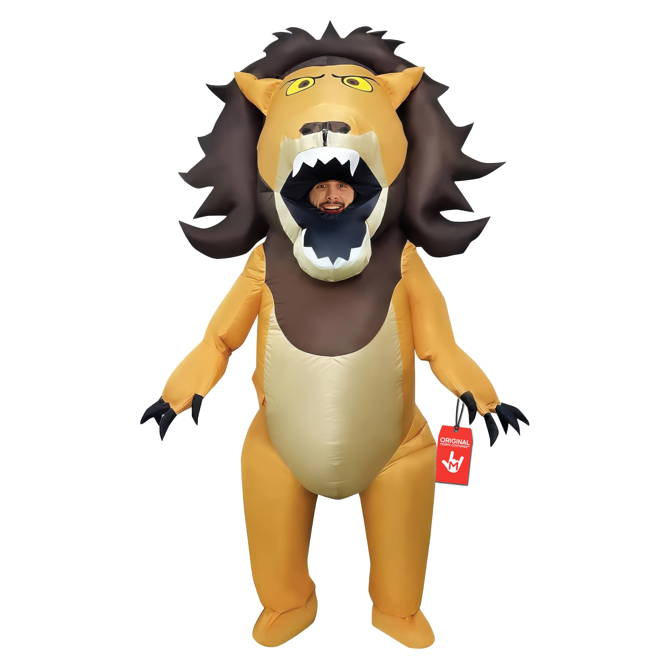 Inflatable Lion Costume for Adults, Funny Blow Up Lion Outfit, Animal Costumes for Men, Inflatable Costume Adult