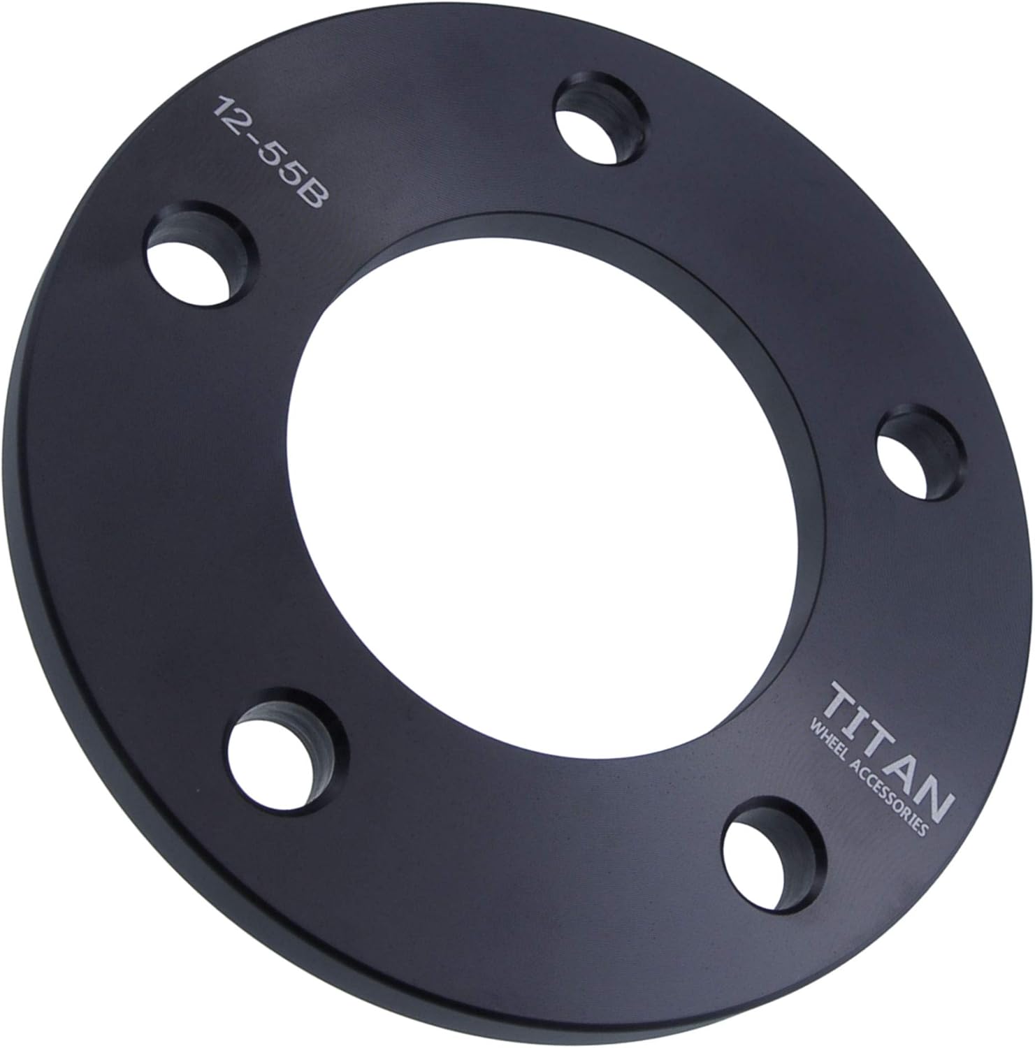 1/2" 5x5 Wheel Spacers - Wider Stance, Increased Clearance, Fits Chevy Fits GMC 5 Lug Trucks - 1/2 Inch (50mm), 5x127 - Set of 4 - Black