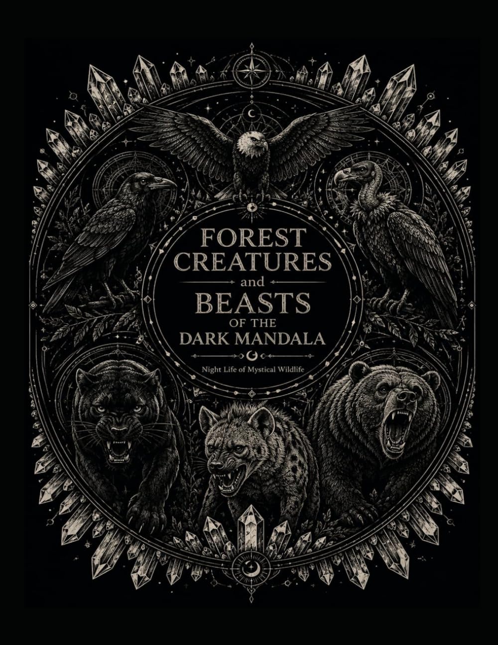 FOREST CREATURES and BEASTS OF THE DARK MANDALA: Night Life Mystical Wildlife