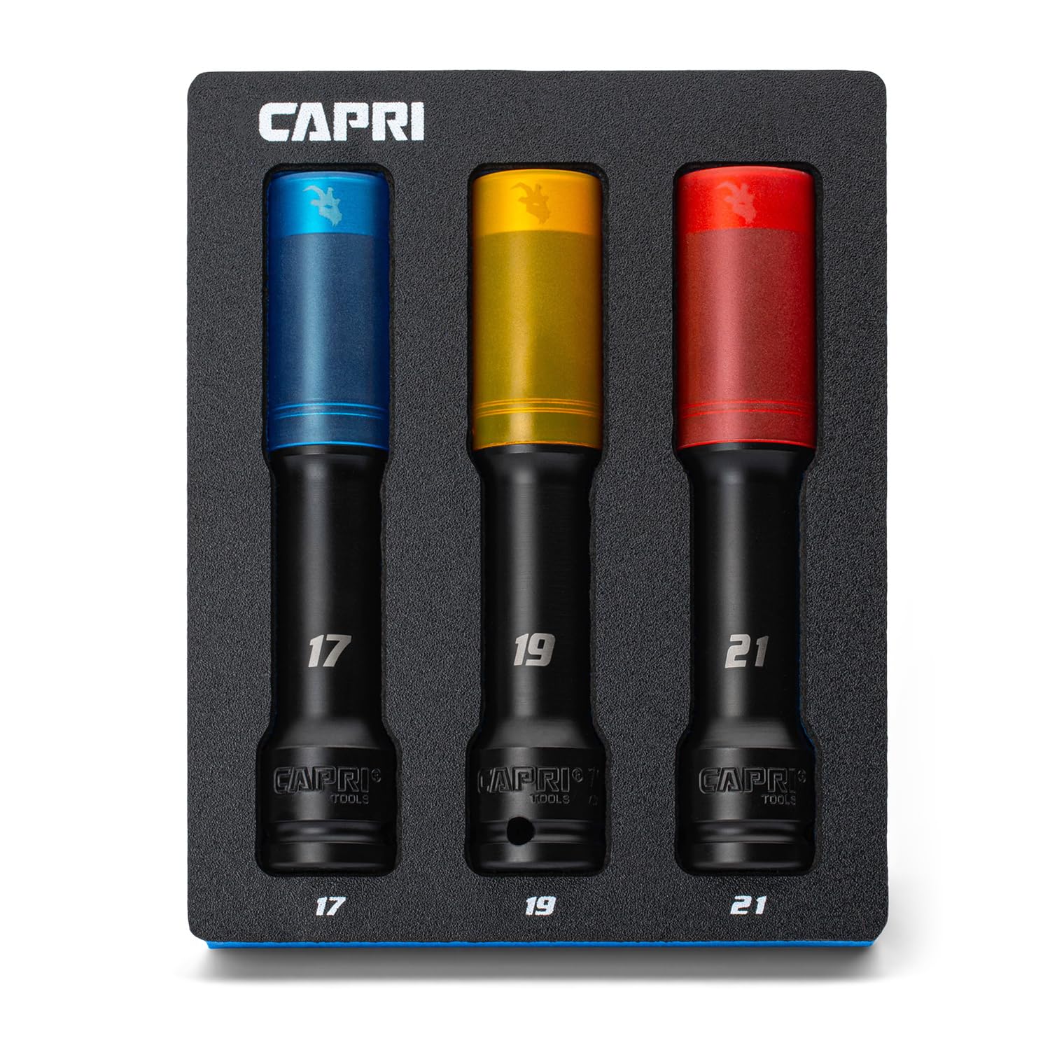 Capri Tools 1/2 in. Drive Extended Wheel Lug Nut Socket Set with
